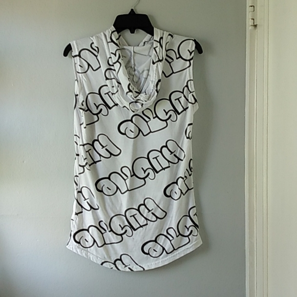 Men's Hustle Gang Sleeveless Trippy Tie-Dye Smiley Face T-Shirt - Picture 4 of 5